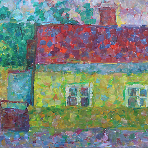 groene-huis-olieverf-40x50-monique-tjon-a-tsien