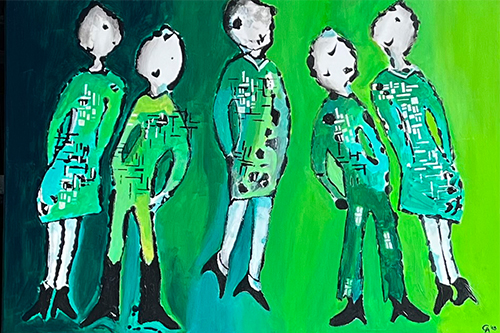 werk-van-carry-hues-personen-in-groen